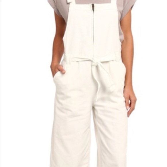 free people white overalls